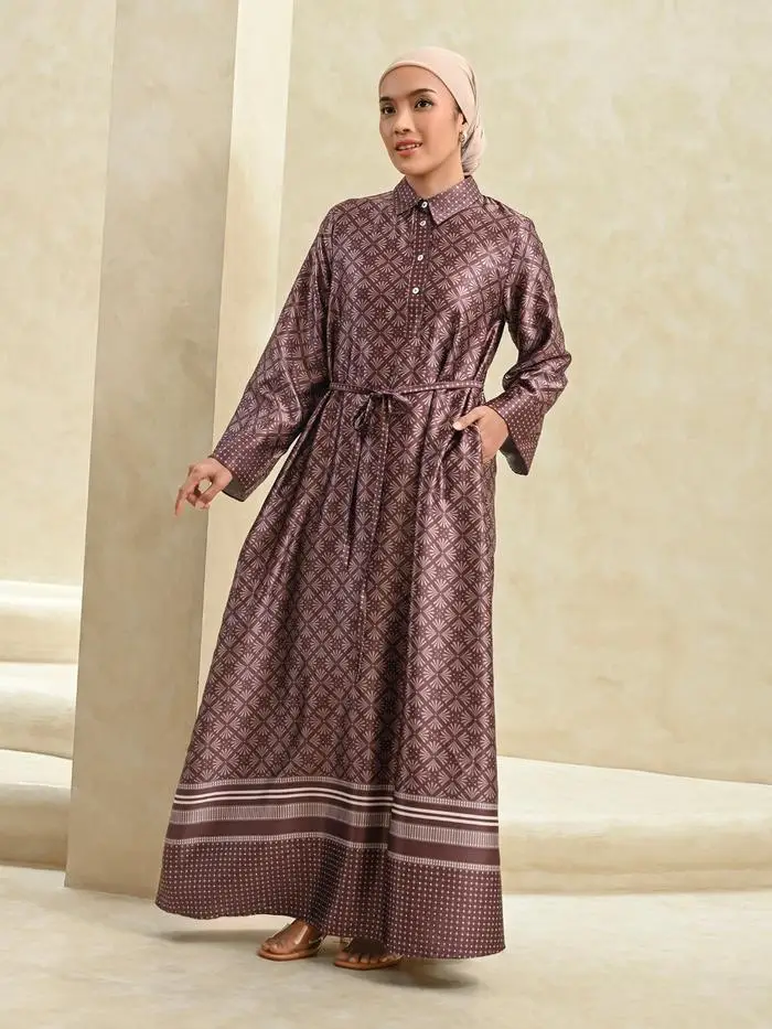 Twilla Abaya Dress produk Geulis.id di Tokopedia, Shopee, TikTok.