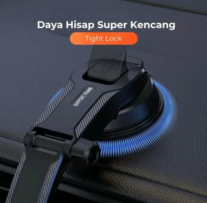 Car Phone Holder Dashboard Kaca Mobil Long Neck 360 Free Rotation